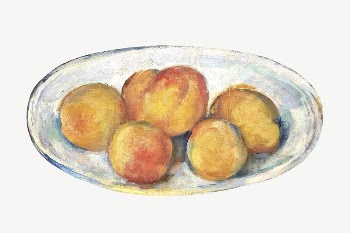  Paul Cezanne&rsquo;s Peaches clipart, | Free PSD Illustration - rawpixel