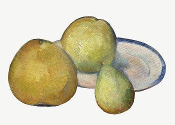 Paul Cezanne&rsquo;s Pears clipart, still | Free PSD Illustration - rawpixel