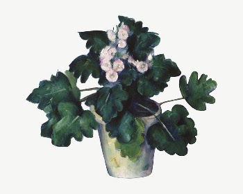 Paul Cezanne&rsquo;s Pot of Primroses | Free PSD Illustration - rawpixel