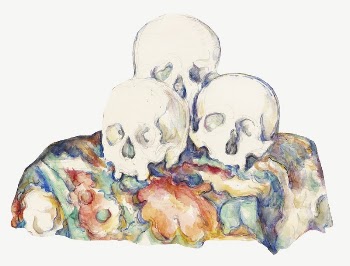 Paul Cezanne&rsquo;s Three Skulls clipart, | Free PSD Illustration - rawpixel