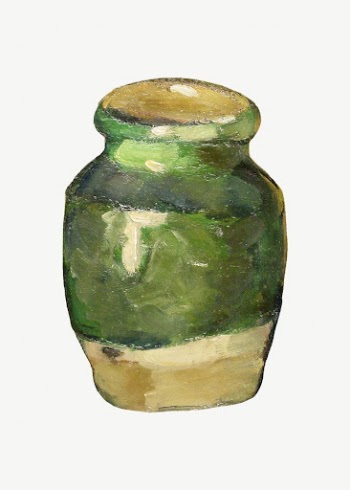 Paul Cezanne&rsquo;s Vase clipart, still | Free PSD Illustration - rawpixel