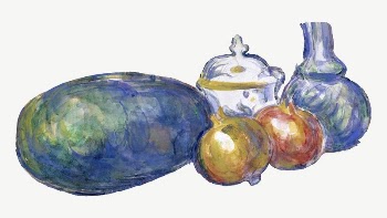 Paul Cezanne&rsquo;s Watermelon and Pomegranates | Free PSD Illustration - rawpixel
