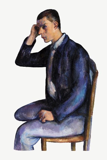 Paul Cezanne&rsquo;s Young Man clipart, | Free PSD Illustration - rawpixel