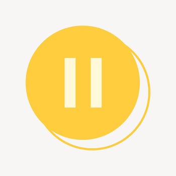Pause  button collage element | Free Vector - rawpixel