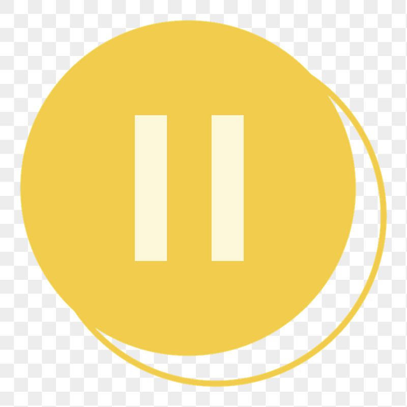 Pause  button png sticker, | Free PNG - rawpixel