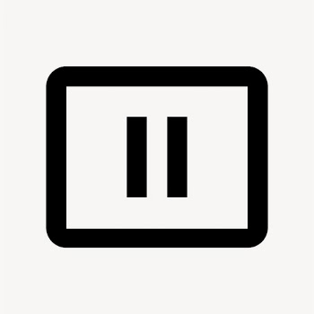 Pause Presentation, communication icon, filled | Free Icons - rawpixel