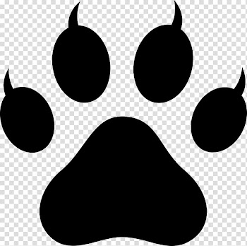 Paw animated illustration, Cat Dog Tiger Paw , paw transparent background PNG clipart