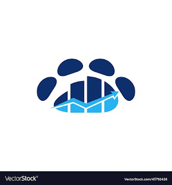 paw diagram chart business creative logo
