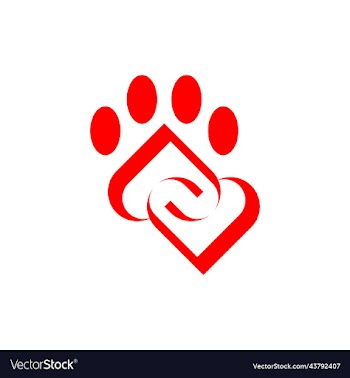 paw love modern geometric business logo