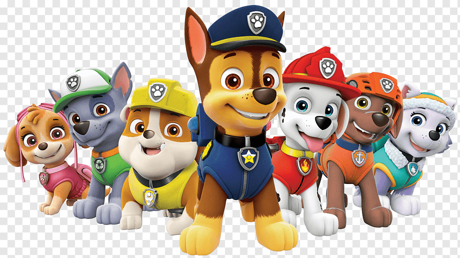 Paw Patrol character, Puppy Patrol Iron-on Child Birthday, patrol, game, animals, etsy png