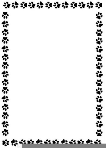 Paw Print Border Clipart | Free Images at PNGio - vector clip ...
