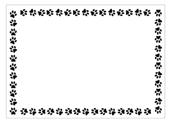 paw print border - Google Search | Digital | Paw print clip art ...