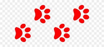 Paw Print Clip Art Border Clipart - Paw