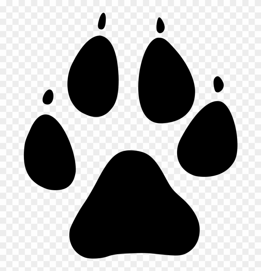 Paw Print Dog Paw Vector Graphic - Dog Paw Print Vector