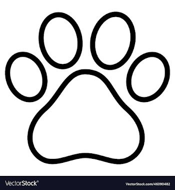 paw print icon dog or cat paw print