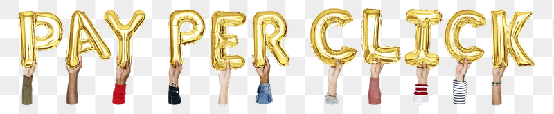 Pay per click png word, | Free PNG - rawpixel