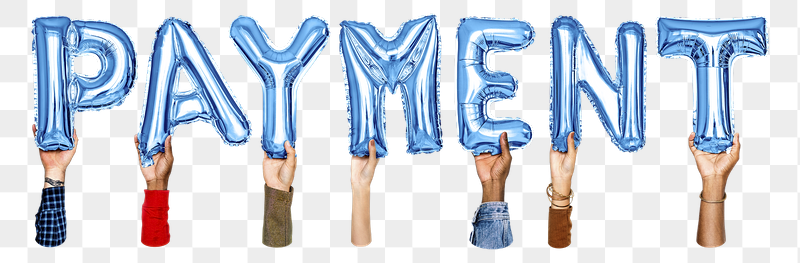 Payment word png, hands holding | Free PNG - rawpixel