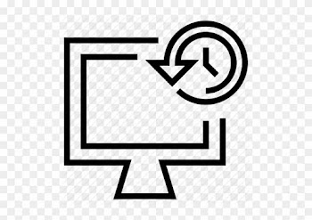 Pc Clipart Computer Time - Camera Scan Icon