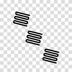 Pcs Brushes, three black zigzag lines transparent background PNG clipart