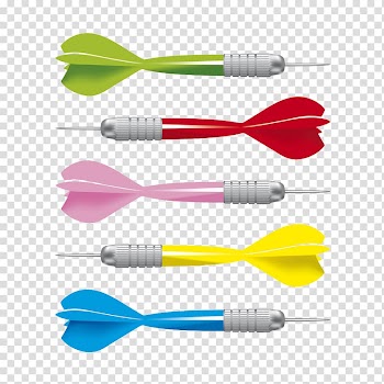 PDC World Darts Championship Color, Various colors of darts transparent background PNG clipart