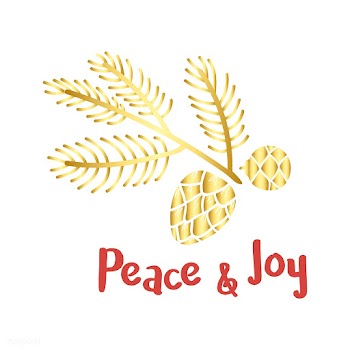 Peace &amp; Joy greeting badge vector | Free stock vector - 494178