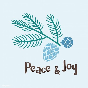 Peace &amp; Joy greeting badge vector | Free stock vector - 494251