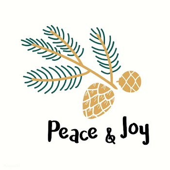 Peace &amp; Joy greeting badge vector | Free stock vector - 494257