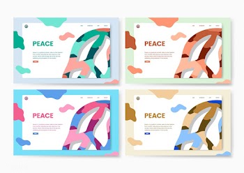 Peace and freedom informational website graph.. | Free stock vector - 458352