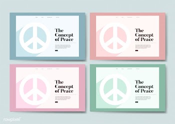 Peace and freedom informational website graph.. | Free stock vector - 458355