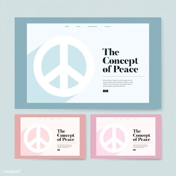 Peace and freedom informational website graph.. | Free stock vector - 458404
