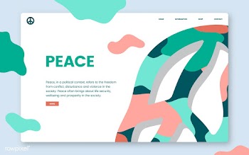 Peace and freedom informational website graph.. | Free stock vector - 458451