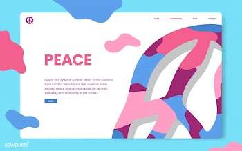Peace and freedom informational website graph.. | Free stock vector - 458458