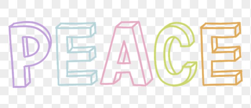Peace png word sticker, handwritten | Free PNG - rawpixel