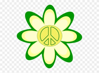 Peace Sign Pictures - Yellow Flower Clip Art