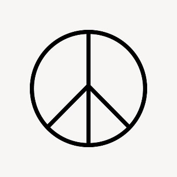 Peace symbol icon, line art | Free Icons - rawpixel