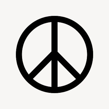 Peace symbol icon, simple flat | Free Icons - rawpixel