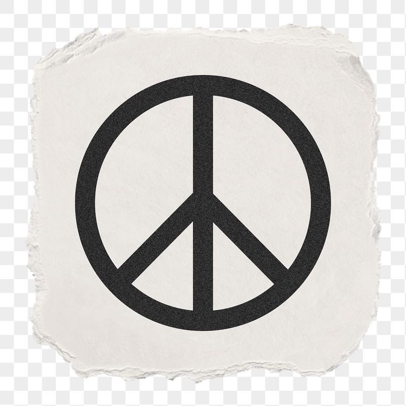 Peace symbol png icon sticker, | Free PNG - rawpixel