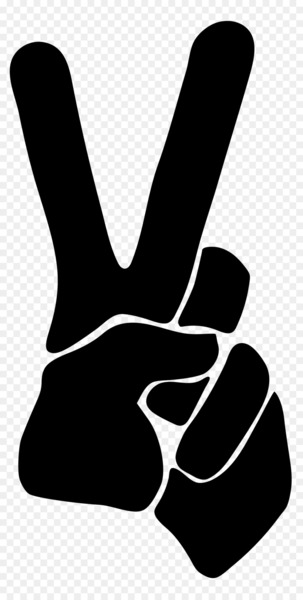 Peace symbols Silhouette Clip art - peace symbol 