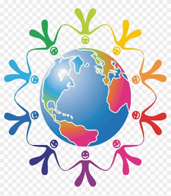 Peace Week 2015 Logo - People Holding Hands Around The World Gif