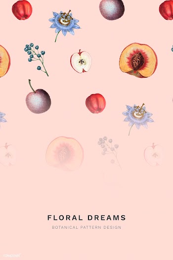 Peach and bloom background | Free stock vector - 1200430