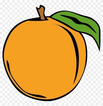 Peach Clip Art Clipart Photo - Custom Peach Shower Curtain