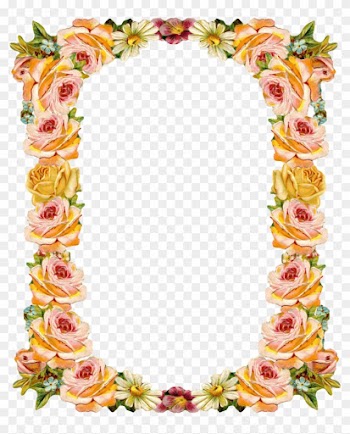 Peach Clipart Frame - Shradhanjali Photo Frames Online