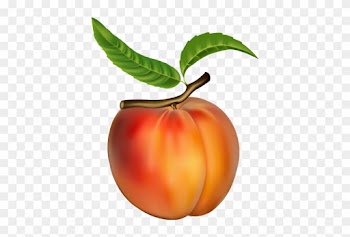 Peach Clipart Peach Png Clipart Frutas Pinterest Peach - Peach Clip Art