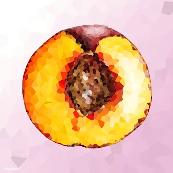 Peach crystallized style illustration | Free  illustration - 2347162