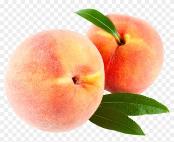 Peach Fruits With Leaf - Peach Fruits With Leaf