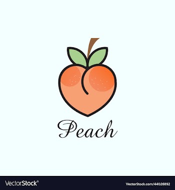 peach logo design