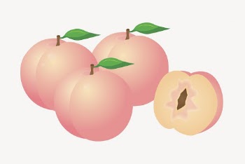 Peaches clipart, fruit illustration. Free | Free Photo - rawpixel