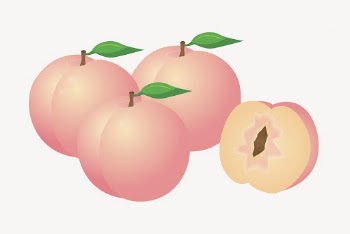Peaches sticker, fruit illustration psd. | Free PSD - rawpixel