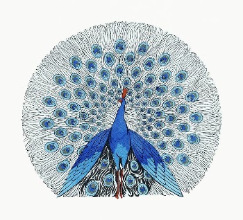 Peacock (1924) print in high | Free Photo Illustration - rawpixel