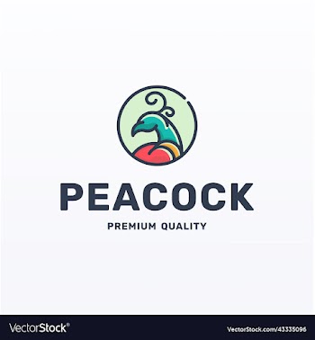 peacock logo design